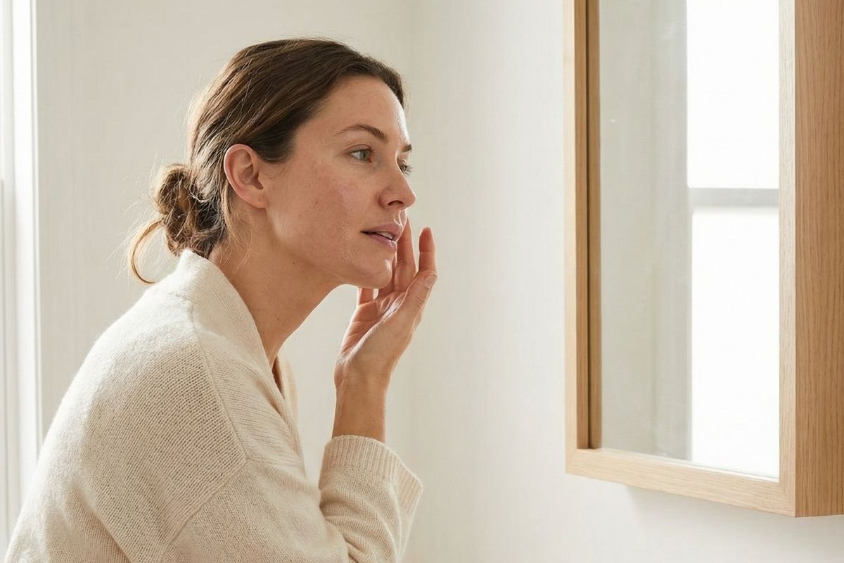 Gentle postpartum skincare routine supporting skin recovery and hydration